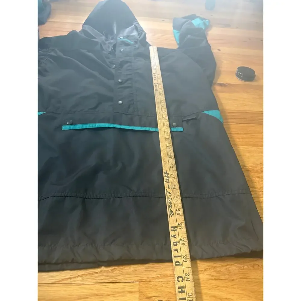 Vtg REI Men's Nylon Anorak Rain Windbreaker Jacket 1/2 Zip Oversized Sz Large